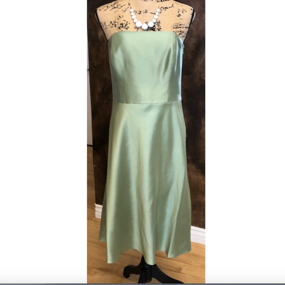NWT Ann Taylor Prom Dress Strapless Silk Wedding - Picture 4 of 8